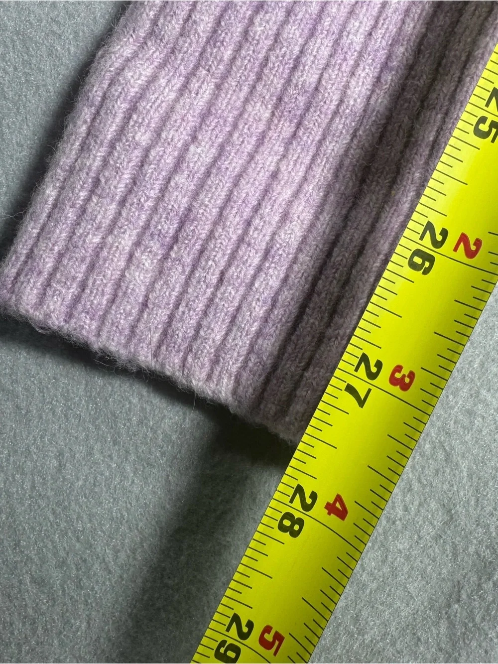 J. Crew Lavender Ribbed Turtleneck Sweater alpaca merino wool